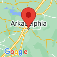 Map of Arkadelphia, AR US